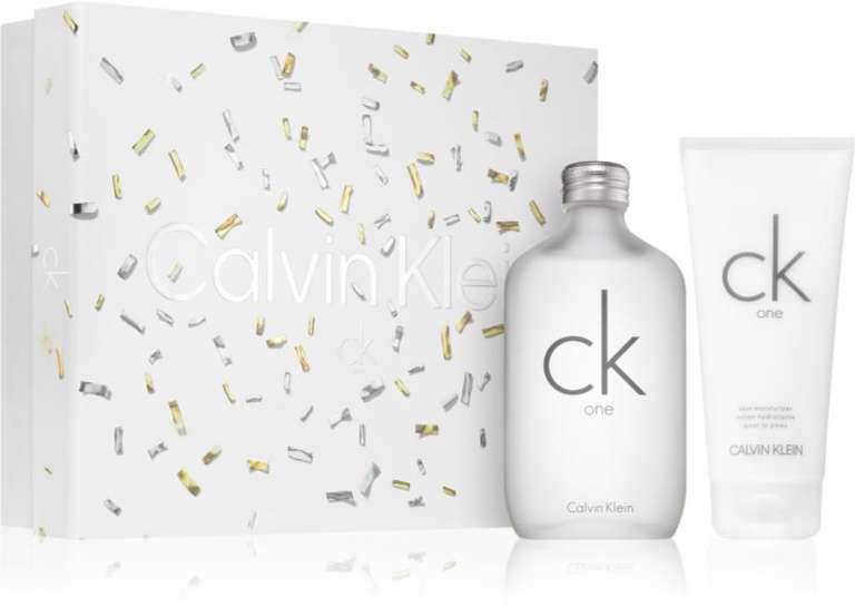 Coffret Cadeau mixte Calvin Klein CK One - Eau de Toilette 200 ml + lait corporel 200 ml