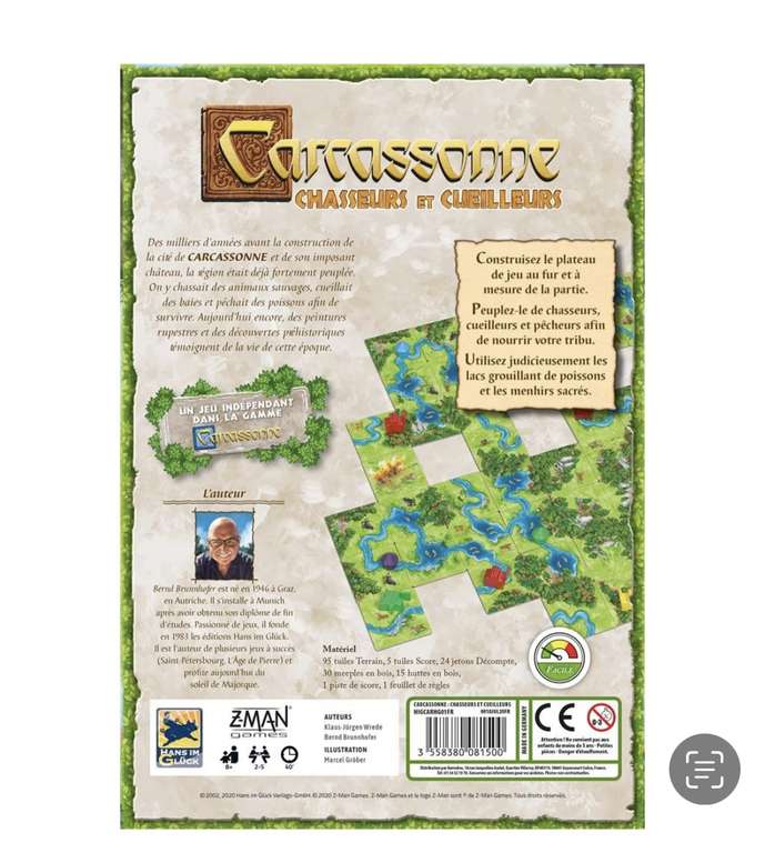 Jeu de société Carcassonne: Chasseurs et Cueilleurs
