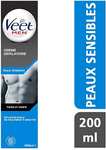 Crème dépilatoire homme Veet Men - pour peaux sensibles, 200 ml (via abonnement / coupon)