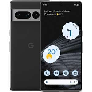 Smartphone 6,7" Google Pixel 7 Pro 128 Go, RAM 12go Noir Obsidien (Version US + 3,89€ en RP)