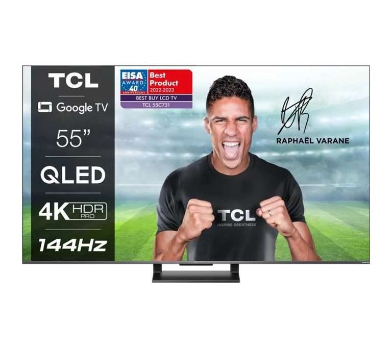 TV 55" TCL 55C731 - QLED, 4K UHD, 144 HZ, HDR VRR/ ALLM, Dolby Vision IQ, Dolby Atmos, Son Onkyo, HDMI 2.1 (via odr 50€)