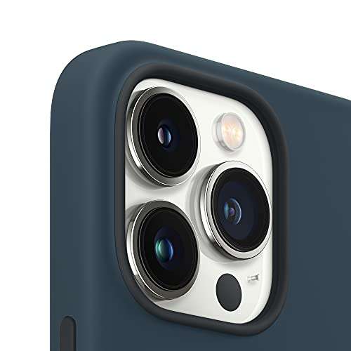Coque en silicone Apple avec MagSafe pour iPhone 13 Pro - Bleu Abysse