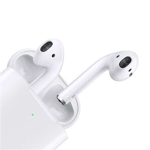 Écouteurs sans-fil Apple AirPods 2 avec Boîtier de charge sans fil