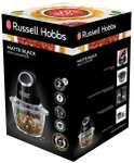 Mini Hachoir Electrique Russell Hobbs - 500ml, Blender universel Légumes fruits & viandes, Bol en verre 1 L, 200W, Lames Acier Inox