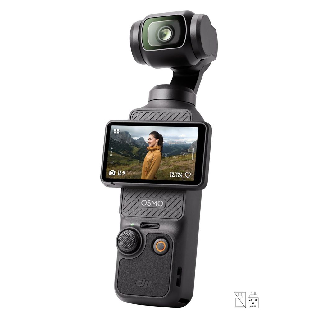 Caméra DJI Osmo Pocket 3 - 4K, 120 FPS, Stabilisation 3 Axes, Capteur CMOS 1", Ecran OLED 2"
