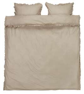 Parure de lit en Coton - Sable, 200x 220cm