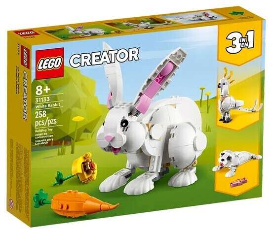 LEGO Creator 3-en-1 31133 Le Lapin Blanc (Via 6€ sur la Carte de Fidélité)