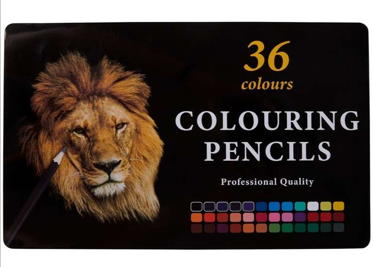 Crayons de couleur professionnels - 36 Pièces