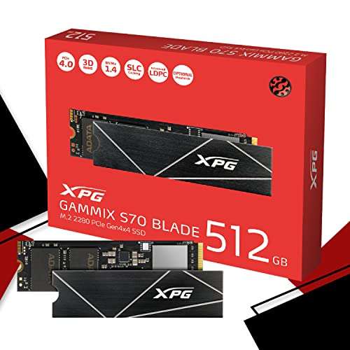 SSD interne M.2 NVMe Gen. 4 Adata XPG Gammix S70 Blade - 512 Go