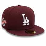 Casquette Fited New Era 59Fifty MLB World Séries New York Yankees ou Los Angeles Dodgers (Maroon)
