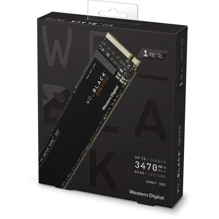 SSD interne M.2 Western Digital Black SN750 NVMe - 1 To