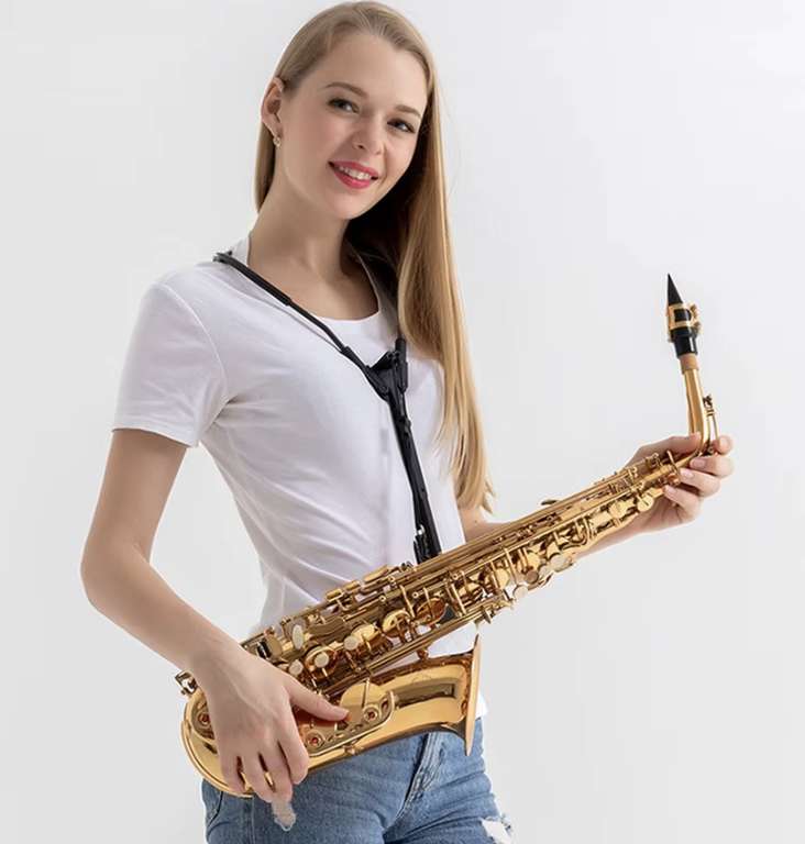 Harnais D’épaule Pour Saxophone Alto – Réglable Pour Enfants Et Adultes – Réduit La Charge Sur Le Cou – Crochet En Aluminium – Transport Facile