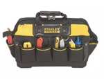 Sacoche à outils à base rigide Stanley FatMax - 46cm, 6 poches ext.,5 poches int., poignées et bandoulière réglable