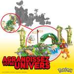 MEGA Pokémon Coffret Ruines de la Jungle - Jeu de briques de construction pour figurine Osselait, Salamèche, Amonita inclus, 464 Pièces