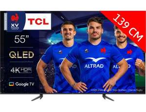 TV 55" TCL 55QLED770 - 4K, QLED, HDR Pro, Dolby Vision & Atmos, HDMI 2.1, ALLM, Google TV (Via ODR de 100€)