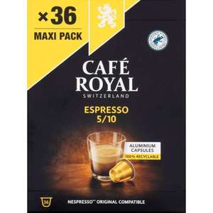 Paquet de 36 Capsules de café expresso Café Royal compatible Nespresso
