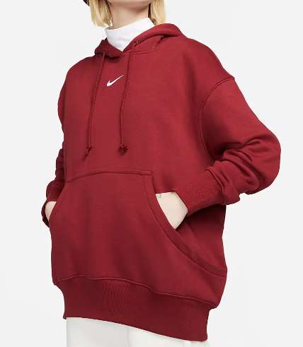 Jusqu'à 70% de réduction sur une sélection d'articles - Ex : Sweat Nike Sportswear Phoenix Fleece Femme - Rouge (du XS au XXL)