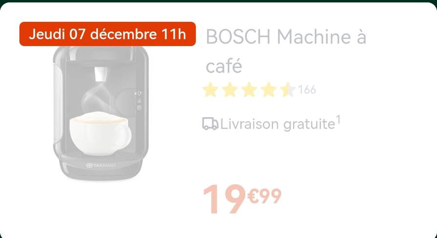 Cafetière à capsule Tassimo Multi-boissons - VIVY TAS1402 BOSCH