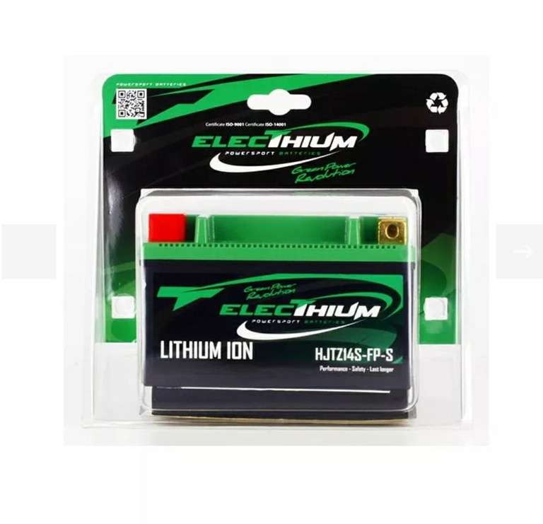 Batterie Lithium Electhium HJTZ14S-FP-S (YTZ14S-BS) - tech2roo.com