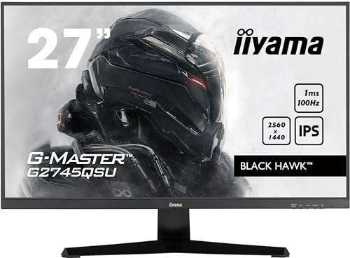 Écran gaming 27" Iiyama G-Master G2745QSU-B1 - QHD IPS 100HZ 1ms