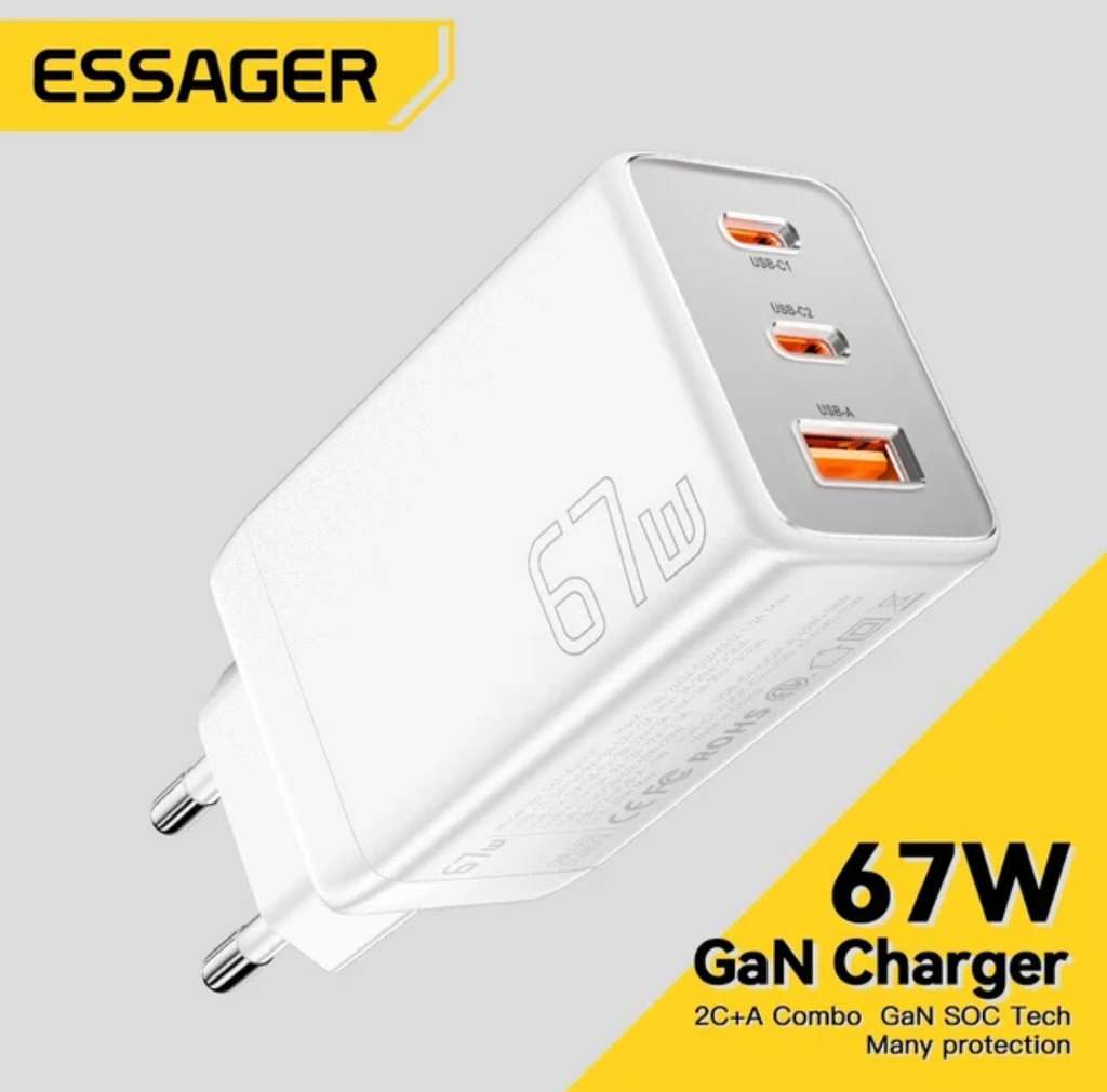 Chargeur Voiture Essager 100w / 66w / 60w Chargeur Rapide Qc