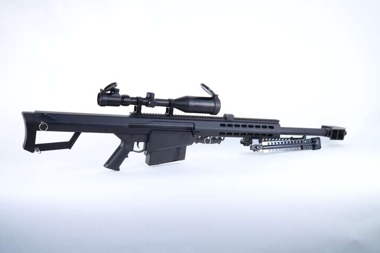 Réplique d'Airsoft Snow Wolf Barret M82A CQB avec lunette 3-9X50E (Noir)