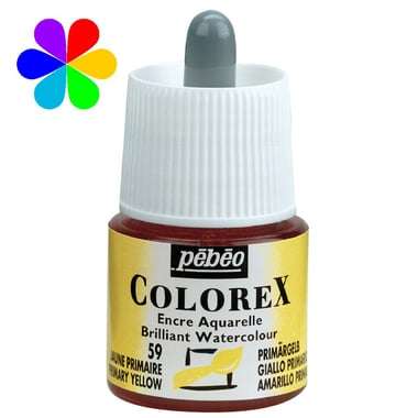3 flacons d'Encre aquarelle Colorex Pébéo 45 ml achetés = 1 offert