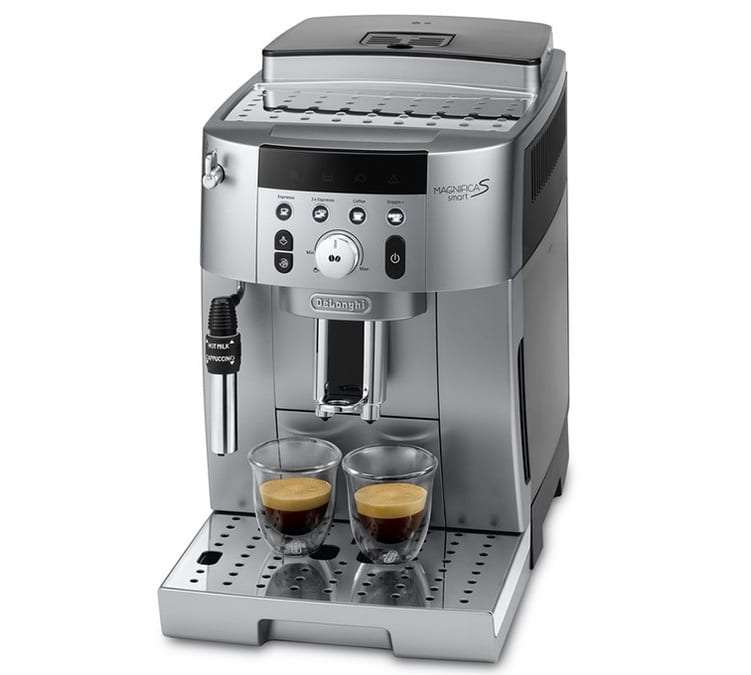 Machine Expresso broyeur Delonghi Magnifica S Smart FEB 2531.SB + 2 verres double parroi + 4x250gr de café en grain + 3 ans garantie