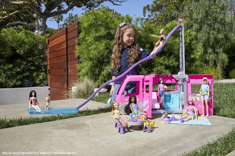 Prime] Barbie Mobilier Camping-Car Transformable pour poupées