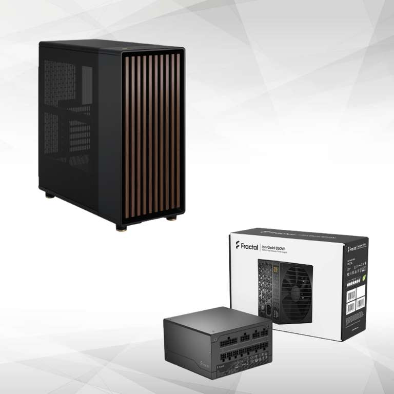 Boitier PC Fractal Design North Charcoal Noir ou Blanc - ATX + Alimentation  modulaire Fractal Design Ion Gold 850W –