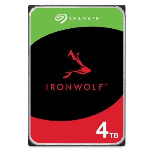 Disque dur interne 3.5 Seagate IronWolf NAS (ST4000VN006) - 4 To, CMR,  5400 tours/min, Cache 256 Mo –