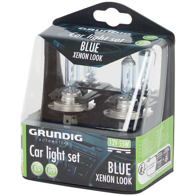 Ampoules de voiture halogène (look Xenon bleu) H7 Grundig 12 volts