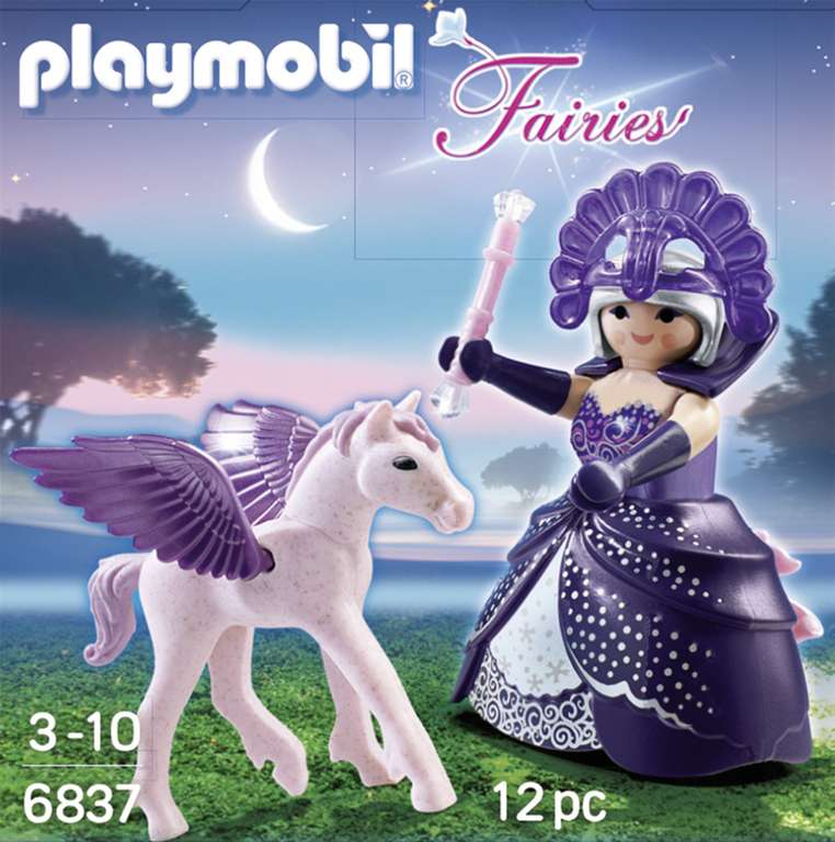 Playmobil 6837 - Reine Des Étoiles Avec Bébé Cheval Ailé