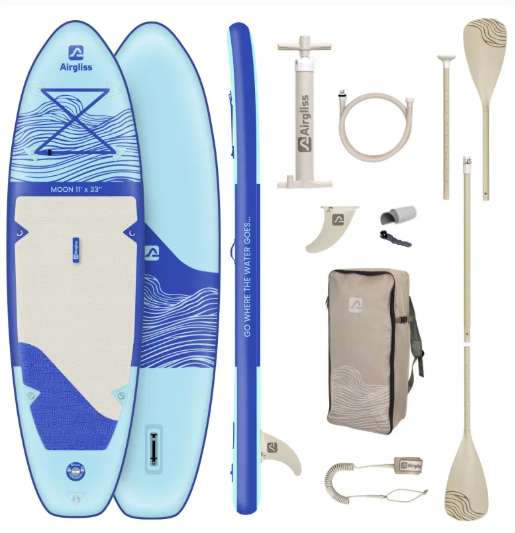 Pack paddle gonflable airgliss moon 11.0 jusqu'à 2 personnes (max — free download