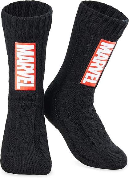 Chaussettes Antidérapantes Avengers Pour Enfant - Taille 27-30 - En éponge Coton D'hiver - Captain America, Iron Man, Hulk - 6