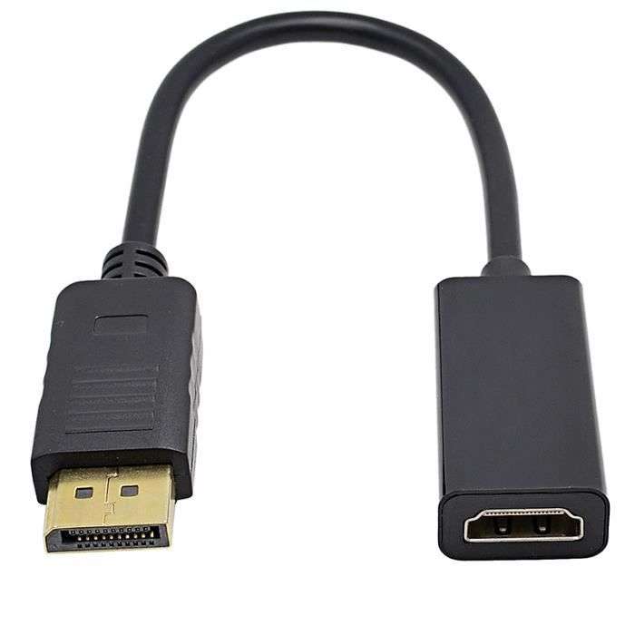 Câble adaptateur convertisseur Display Port mâle to HDMI Femelle - Full HD (Vendeurs tiers)