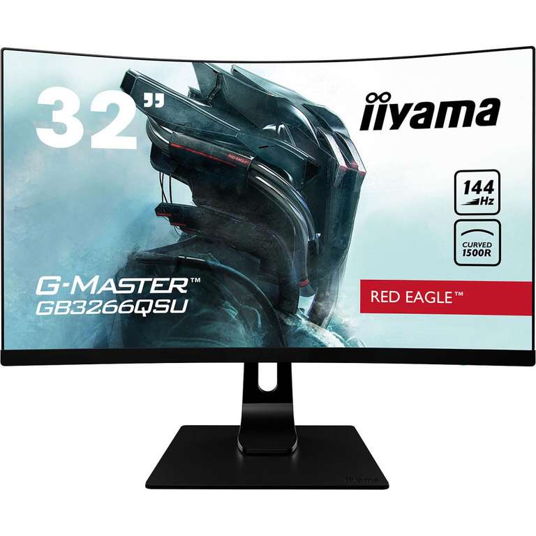 Ecran PC 31.5" Ilyama G-Master GB3266QSU-B1 - WQHD, Dalle VA, 144 Hz, 1 ms, FreeSync