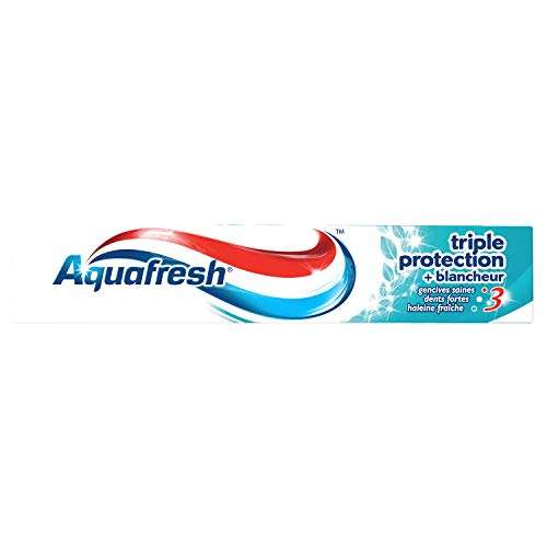 Dentifrice Aquafresh triple protection + blancheur - 75ml (Via coupon première livraison)