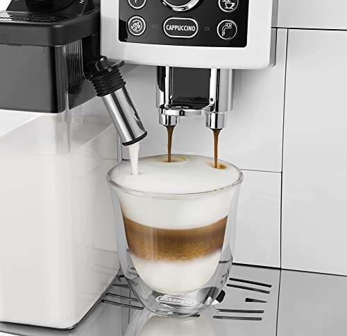 Lot de 2 verres isotherme pour cappuccino à double paroi De'Longhi DLSC311 - Transparent, 190ml