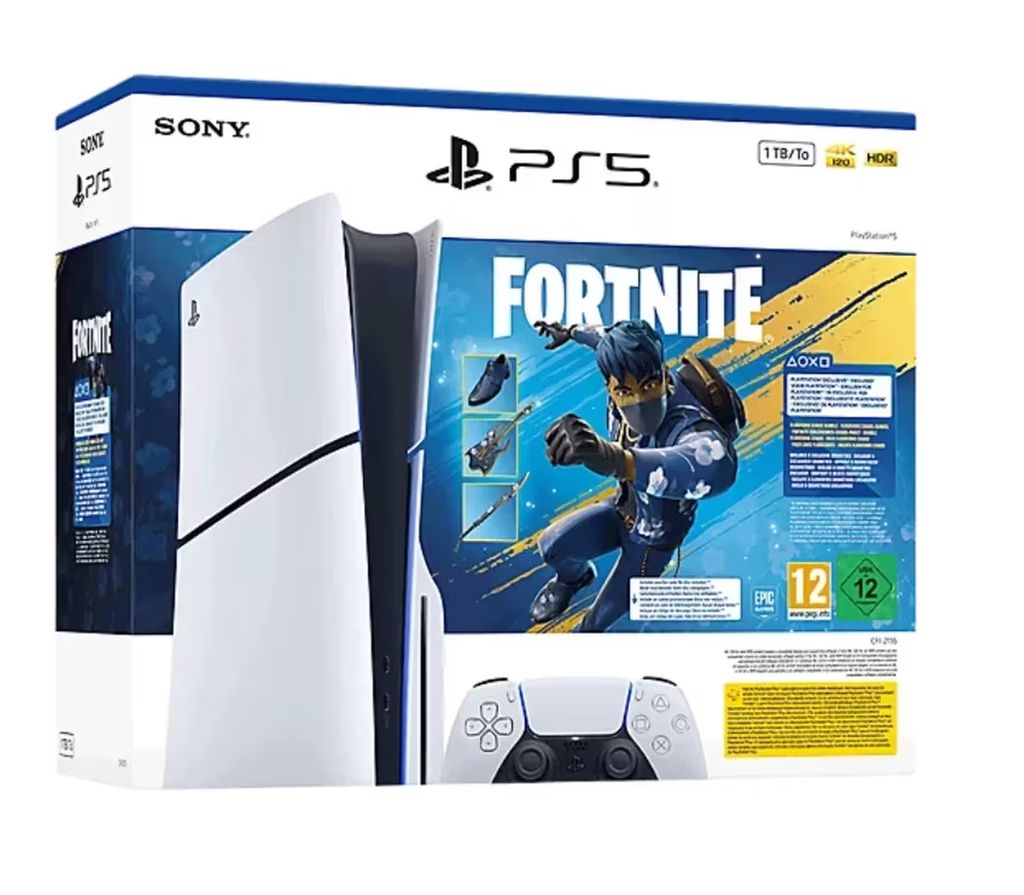 Console Playstation PS5 standard ou version Fortnite avec lecteur de disque (via remise au panier)