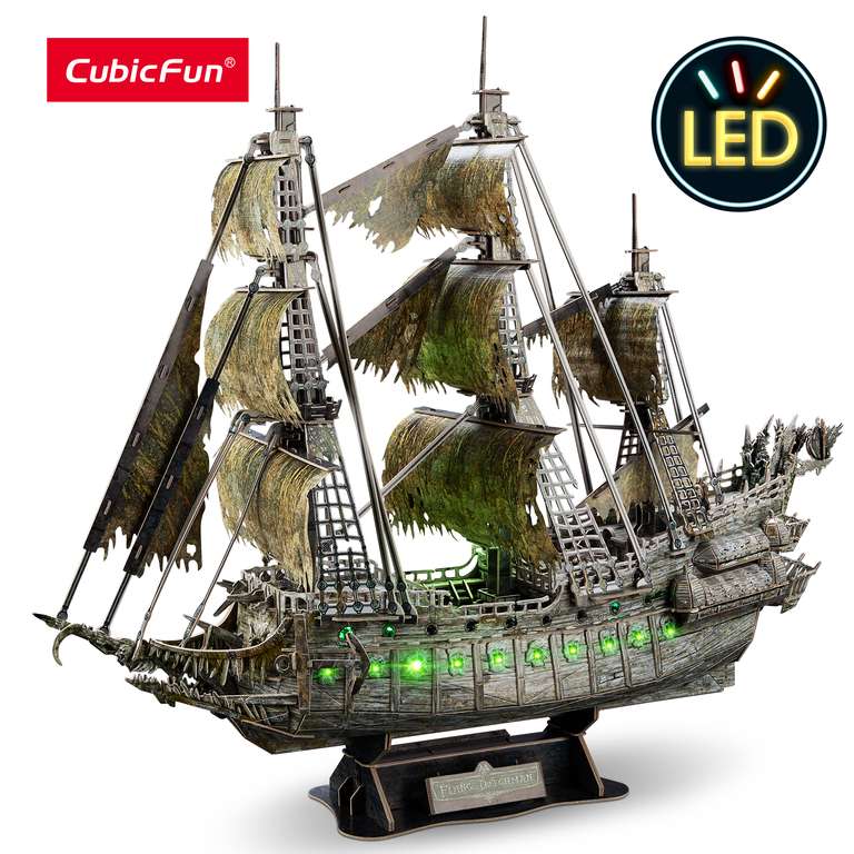 Puzzle 3D avec LED CubicFun Pirate Hollandais Volant - 360 pièces (entrepôt PL)