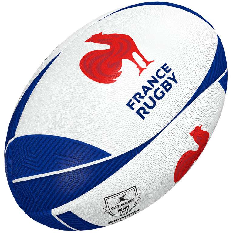Ballon de Rugby Gilbert supporter France - Taille 5