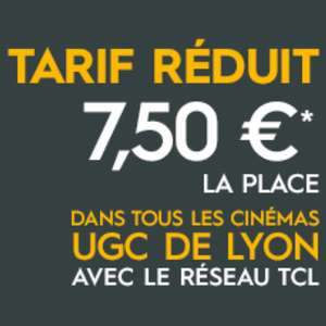 [Usagers TCL Lyon] Place de cinéma dans les UGC Lyon (69)