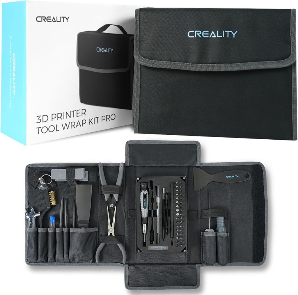 Kit d'outils pour Imprimante 3D Creality - 74 Pièces, pour Toutes les Imprimantes, Nettoyage, Finition, Impression