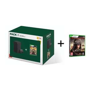 Pack Console Xbox Series X Noir + Skull and Bones + Assassin's Creed Mirage Deluxe Edition