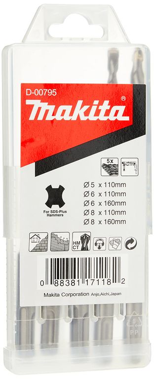 Jeu de 5 forets SDS+ Makita (Vendeurs Tiers)