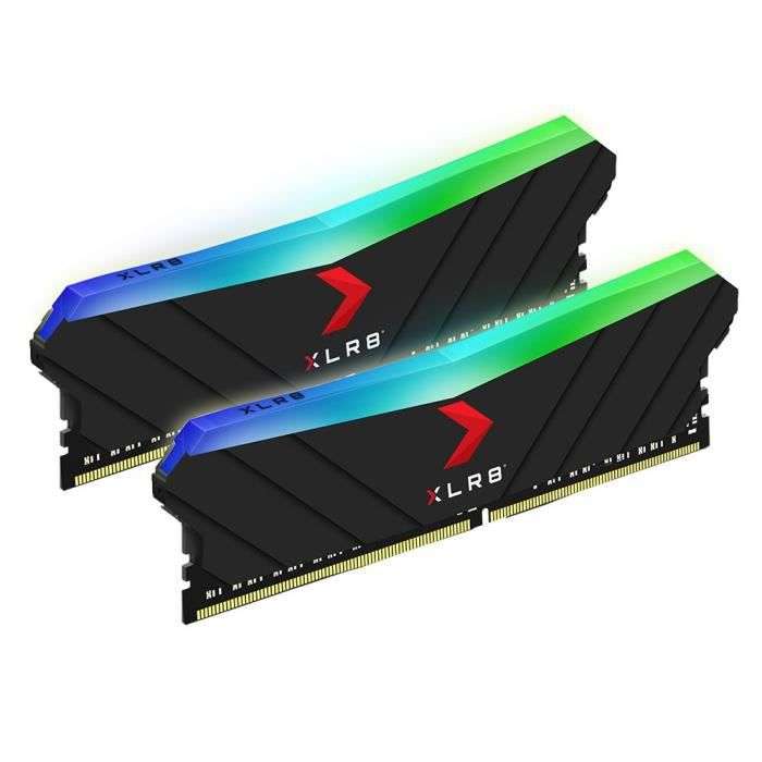 Kit Mémoire RAM DDR4 PNY XLR8 Epic-X RGB - 16 Go (2 x 8 Go), 3200 MHz, CL16 (MD16GK2D4320016XRGB)