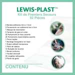 Kit de premiers soins 92 pièces Lewis - répond aux normes européennes