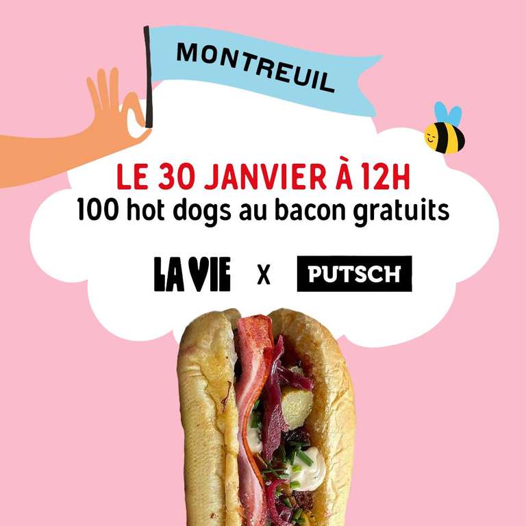 Distribution gratuite de 100 wraps, hot dogs et sandwichs vegans + 500 crêpes vegan salées & sucrées - Paris (75), Montreuil (93)
