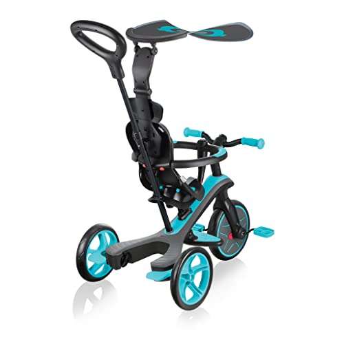 Tricycle/draisienne évolutif 4-en-1 Globber Trike Explorer - Bleu ou rose (via ODR de 15€)